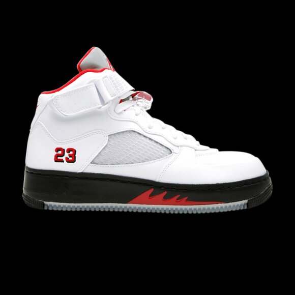 Nike Air Jordan 5 Mens Fusion White Varsity Red Black 318608-161 Air Force1 Sz 8 main image 11